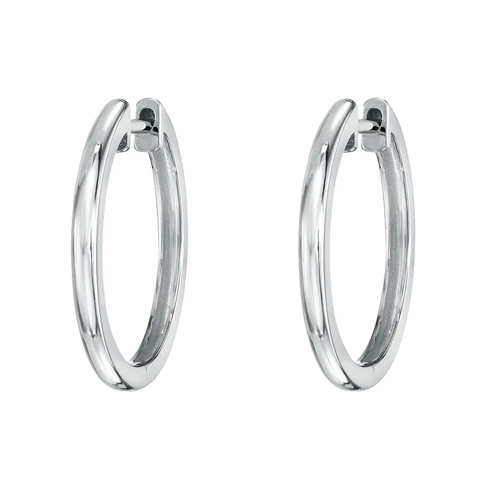 15mm High Polish 14k Gold Huggies