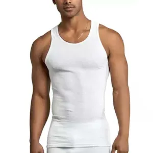 6-Pack: Men's Scoop Neck Cotton Blend A-Shirts - Plus Available