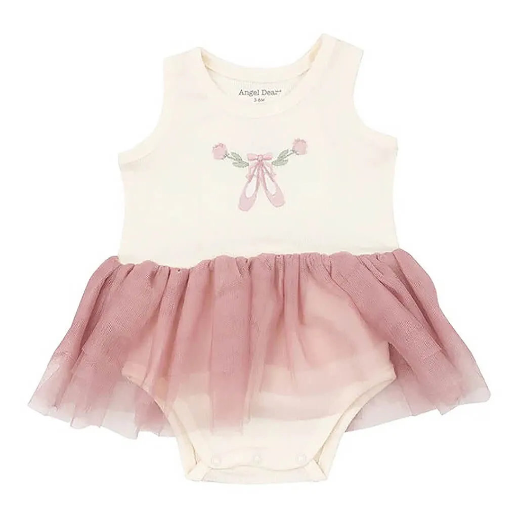Angel Dear Rib Tank Bodysuit Tutu Sugar Swizzle