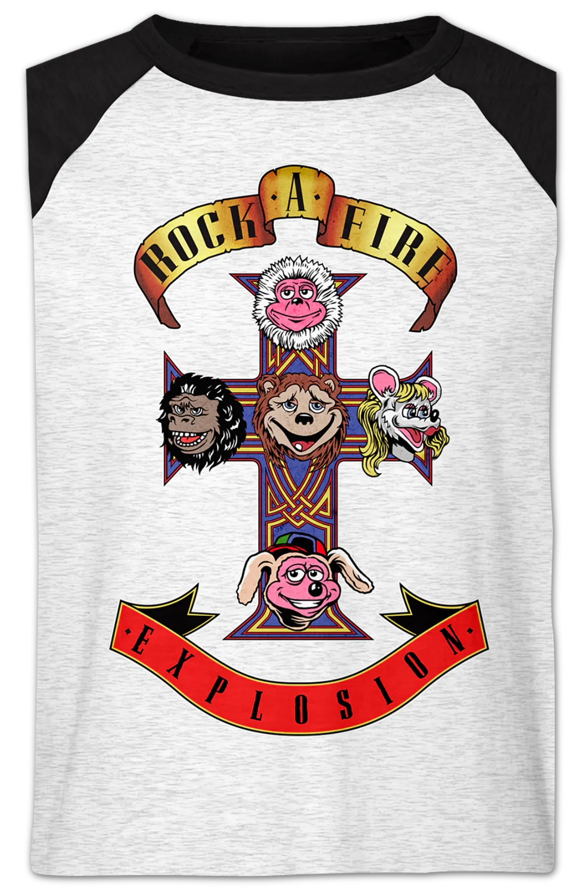 Appetite Rock-afire Explosion Raglan Baseball Shirt