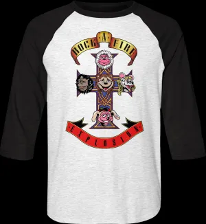 Appetite Rock-afire Explosion Raglan Baseball Shirt