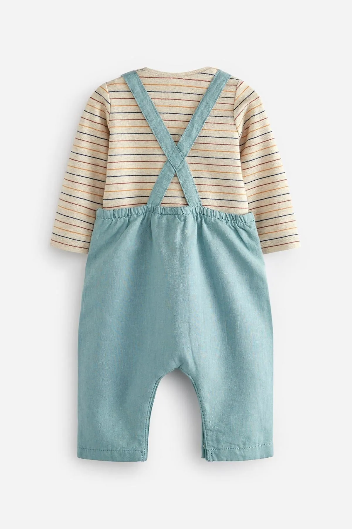 Baby Dungarees And Bodysuit Set