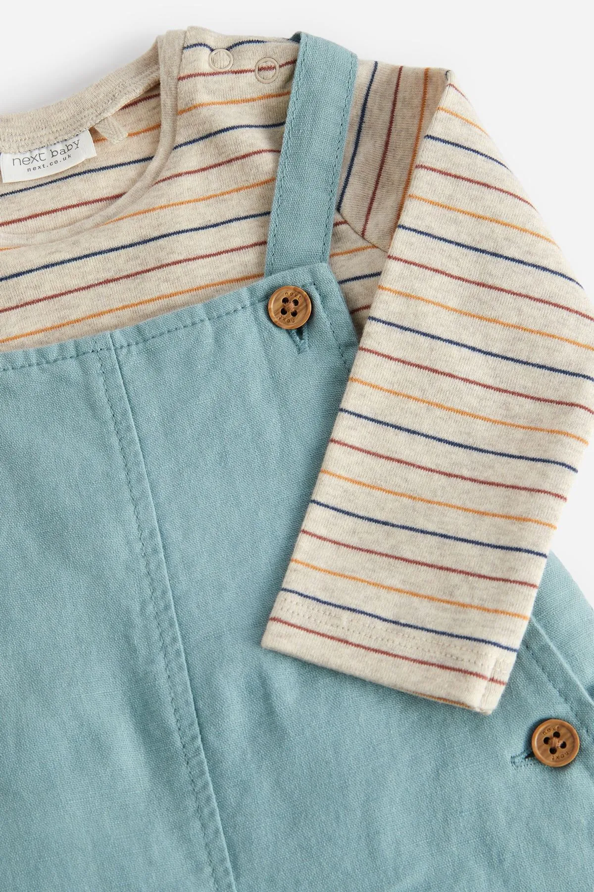 Baby Dungarees And Bodysuit Set