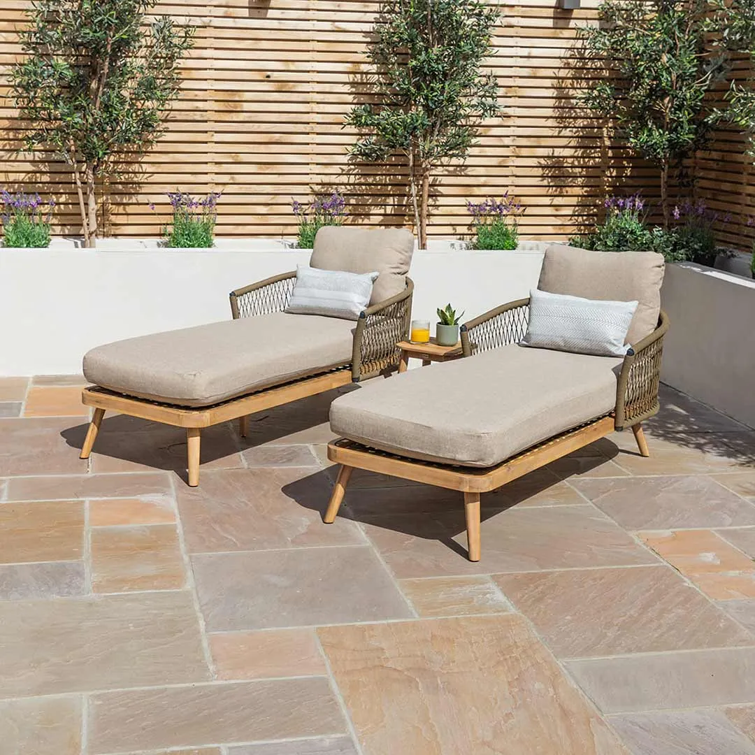 Bali Rope Weave Sun Lounger Set