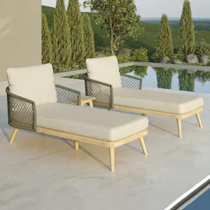 Bali Rope Weave Sun Lounger Set