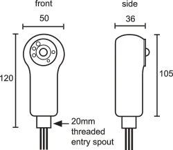Batten Mounted PIR Occupancy Switch - 5 Metre Range