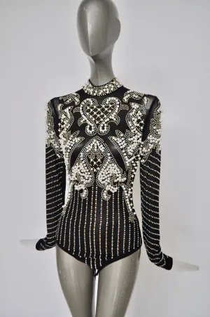 Beaded bodysuit