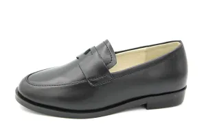 Boutaccelli  Black Thick Sole Penny Slip On Manuel