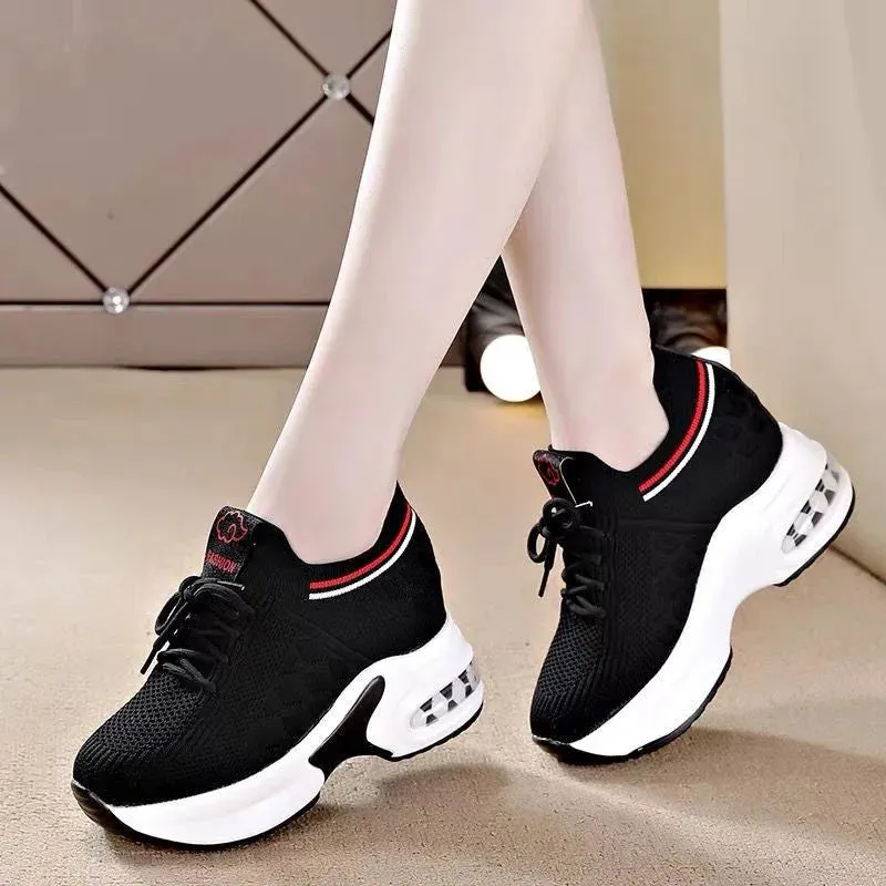 Breathable Increase Height Air Cushion Sports Shoes