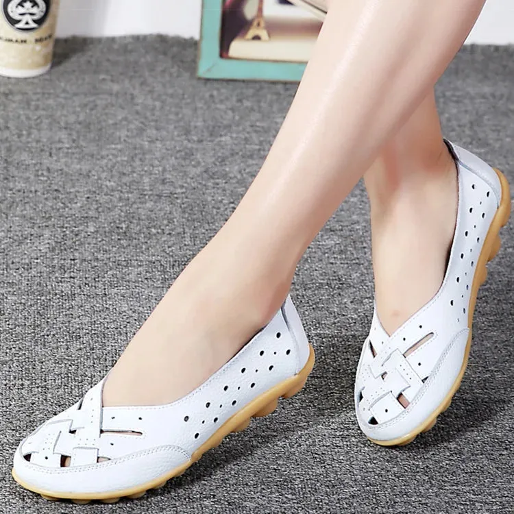 Breathable Leather Shoes For Women