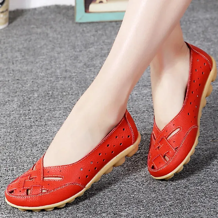 Breathable Leather Shoes For Women