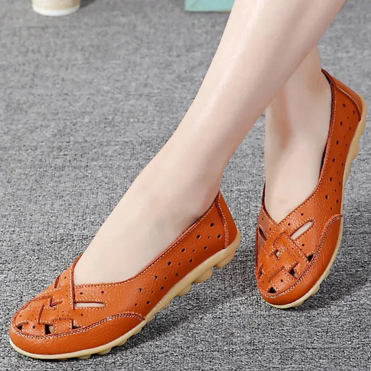 Breathable Leather Shoes For Women