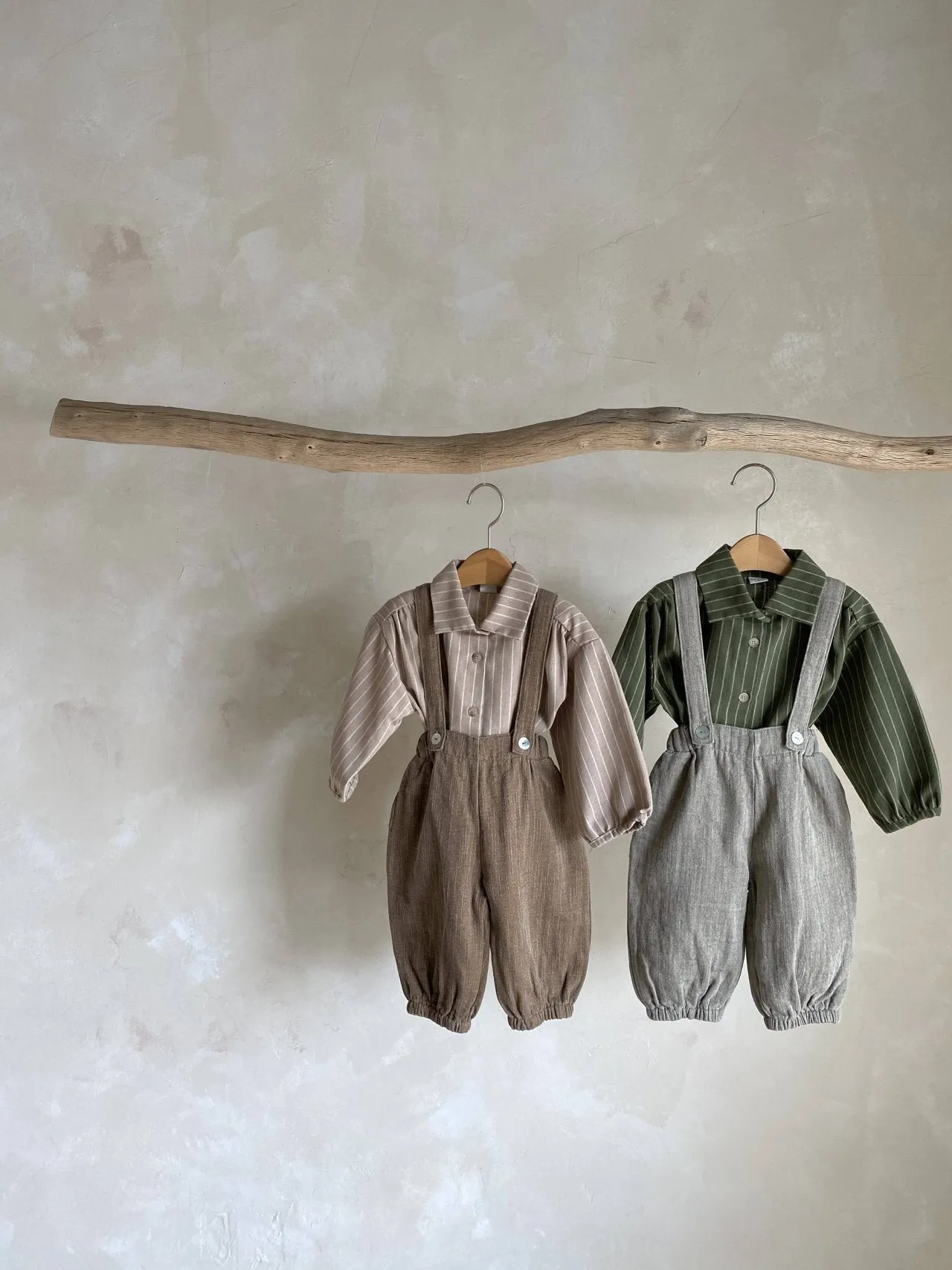 Button Suspender Pants _ 2 Colours