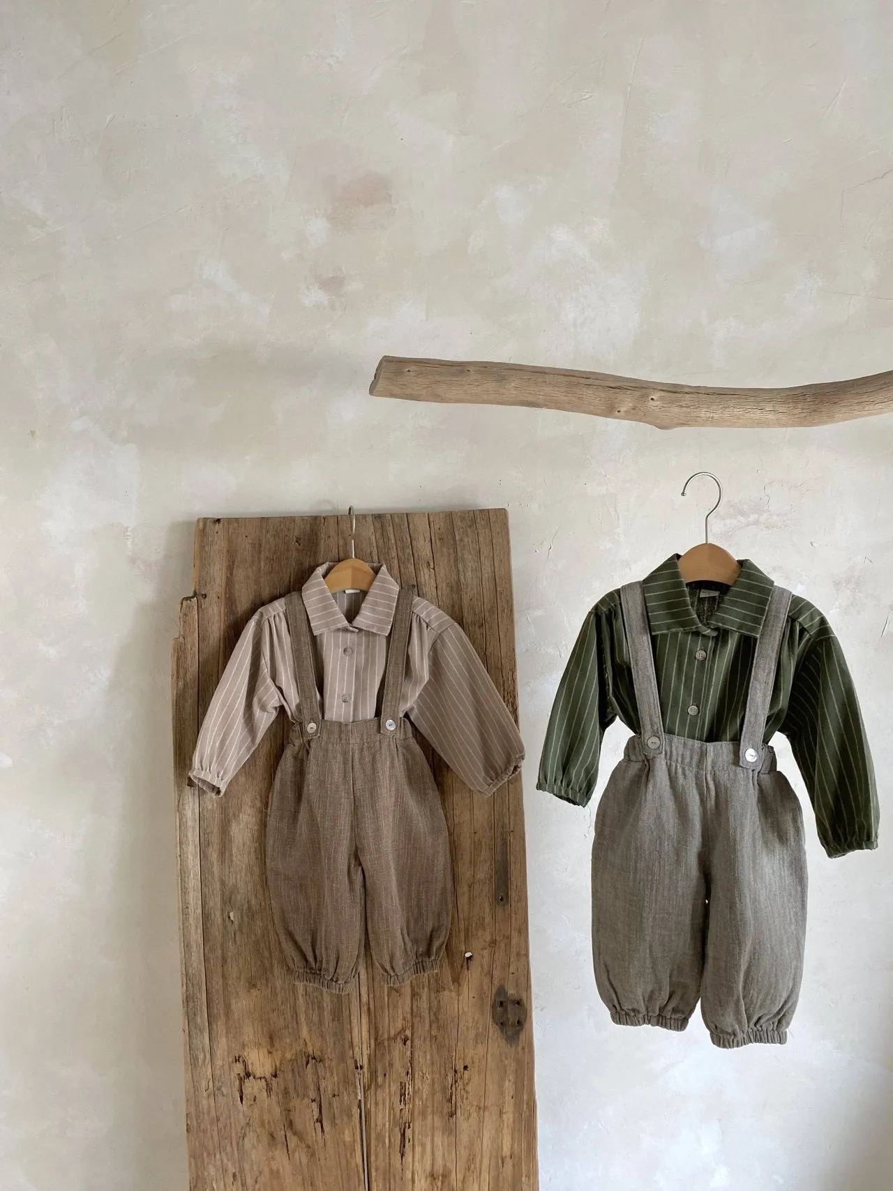 Button Suspender Pants _ 2 Colours