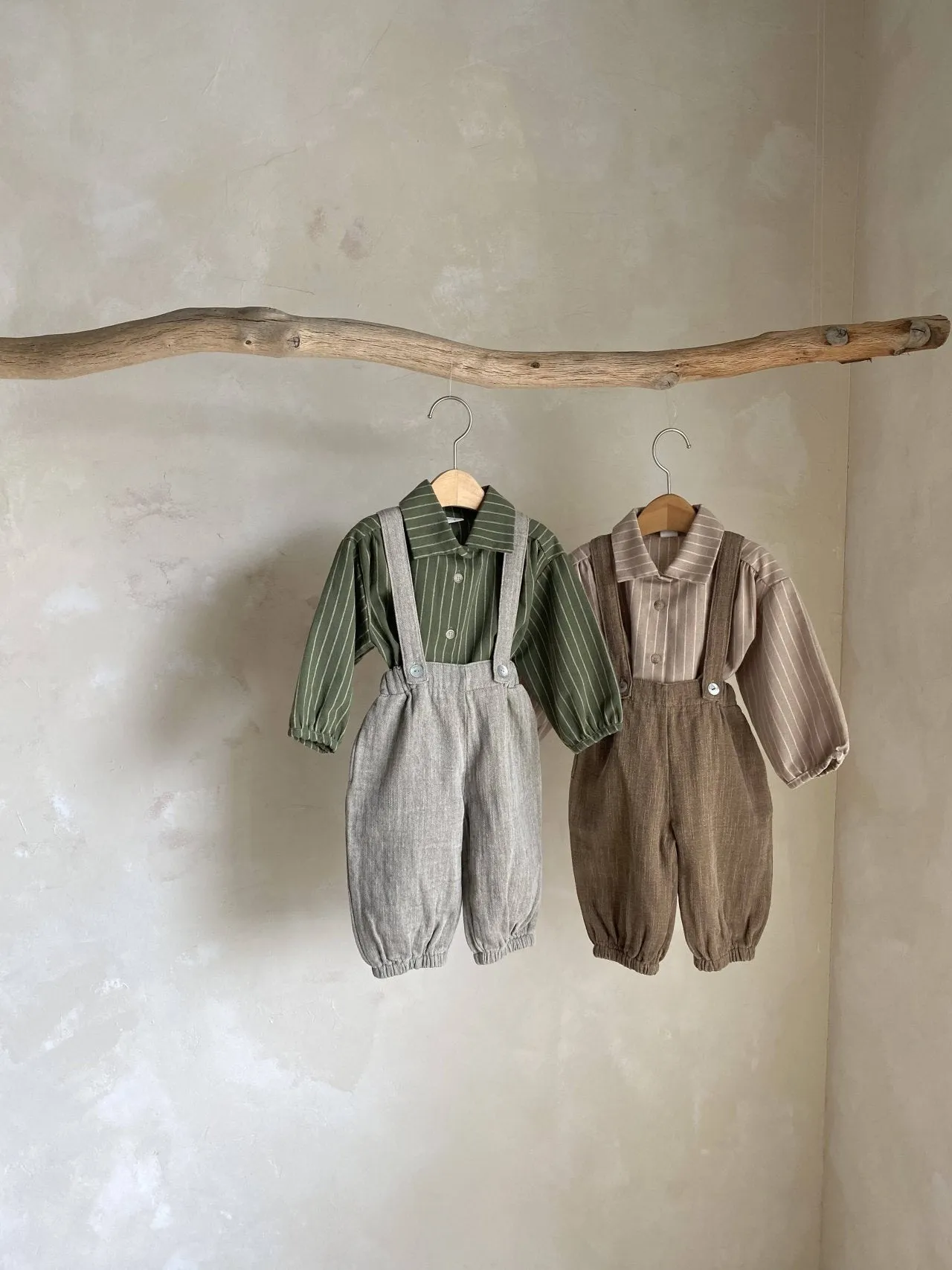 Button Suspender Pants _ 2 Colours
