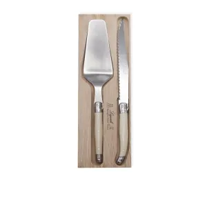 Cake Server & Knife Set | Ivory
