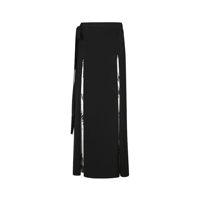 Casual Patchwork Chinese Style Loose Pants