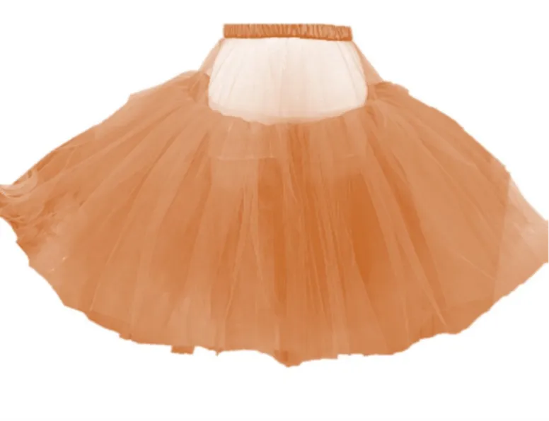 【CLASSIC】TULLE SKIRT - Orange