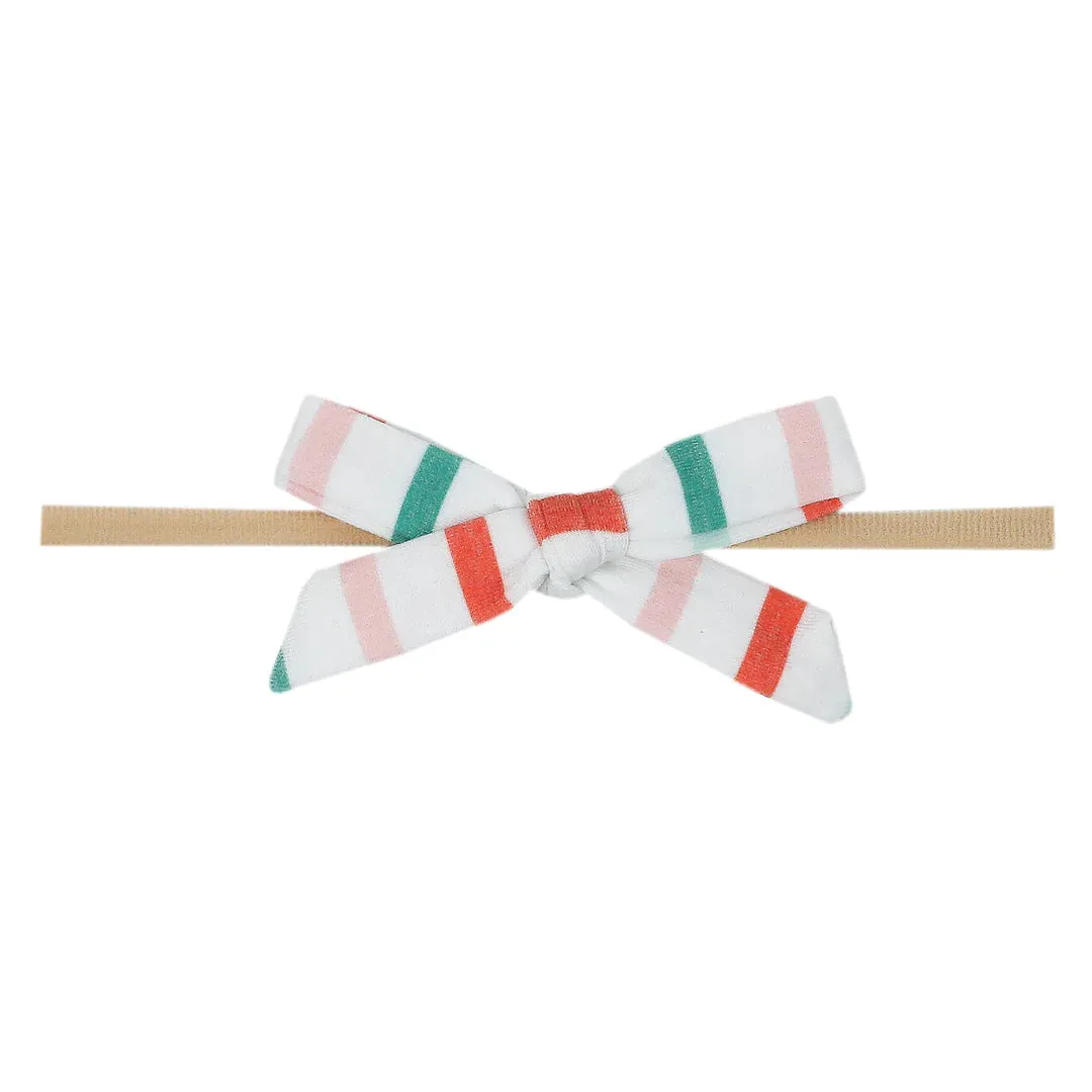 Copper Pearl: Ribbon Nylon Bow - Tinsel