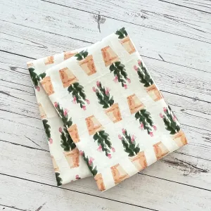 Cyclamen, Flour Sack Kitchen Towel, Set of 2