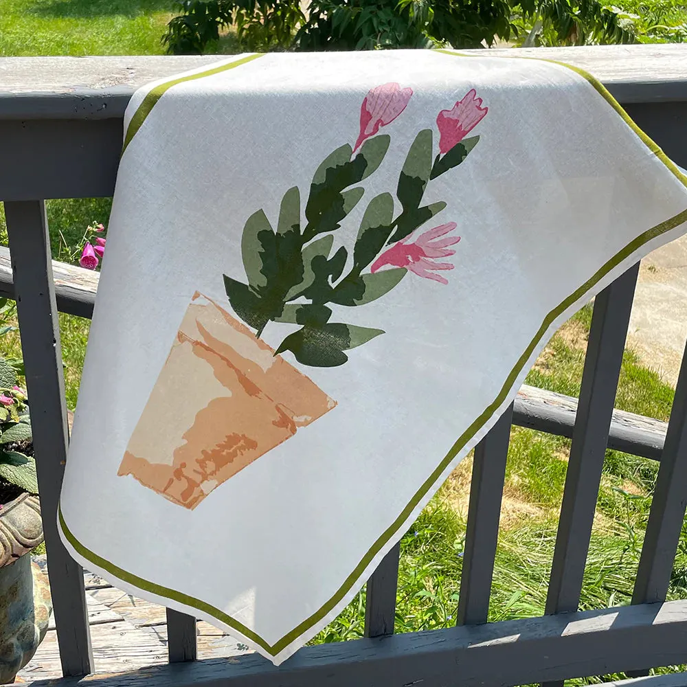 Cyclamen, Flour Sack Kitchen Towel, Set of 2