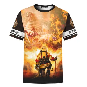 Dad God Please Keep Daddy Safe Jesus Family Faith Customized Shirt - Christian 3d Shirts For Men Women