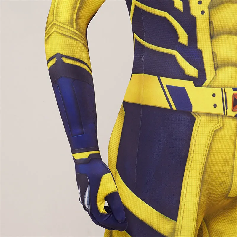 Deadpool 3 Wolverine Cosplay Costume Captain America Superhero Wolverine Jumpsuit With Claw Prop
