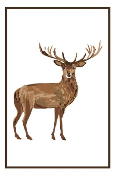 Deer, Flour Sack Kitchen Towel, Set of 2