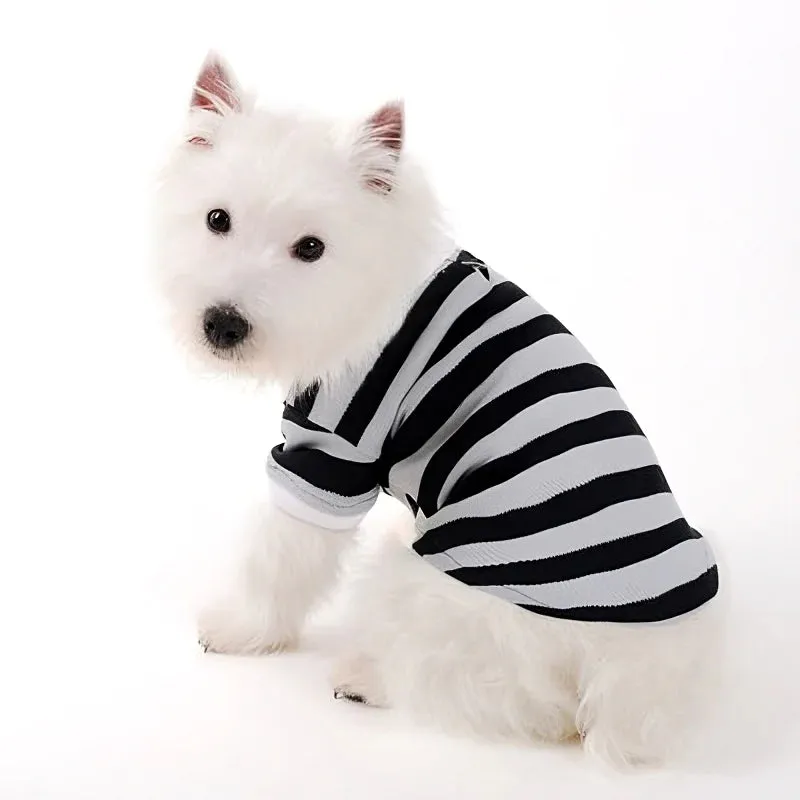 Dogo Pet  Stripe Polo Dog Shirt