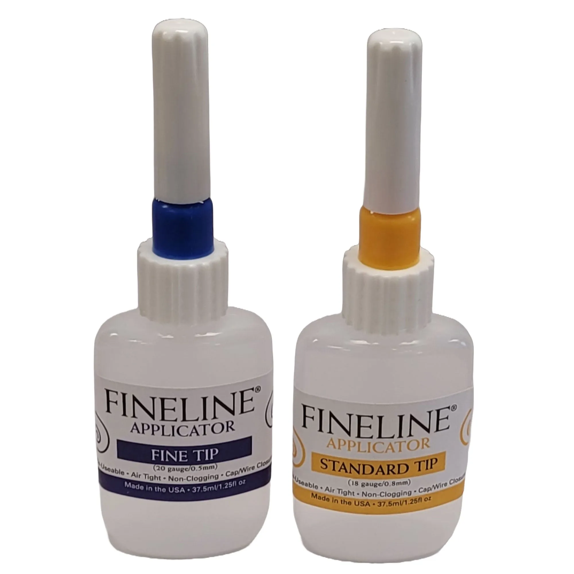 Fineline Slip/Underglaze Oval Bottle Applicator, 2 Pack - 20ga & 18ga Tip