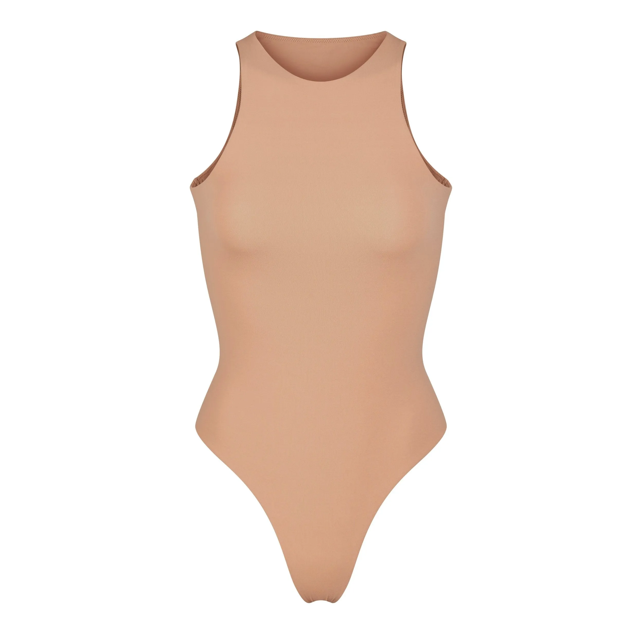 FITS EVERYBODY HIGH NECK BODYSUIT | OCHRE