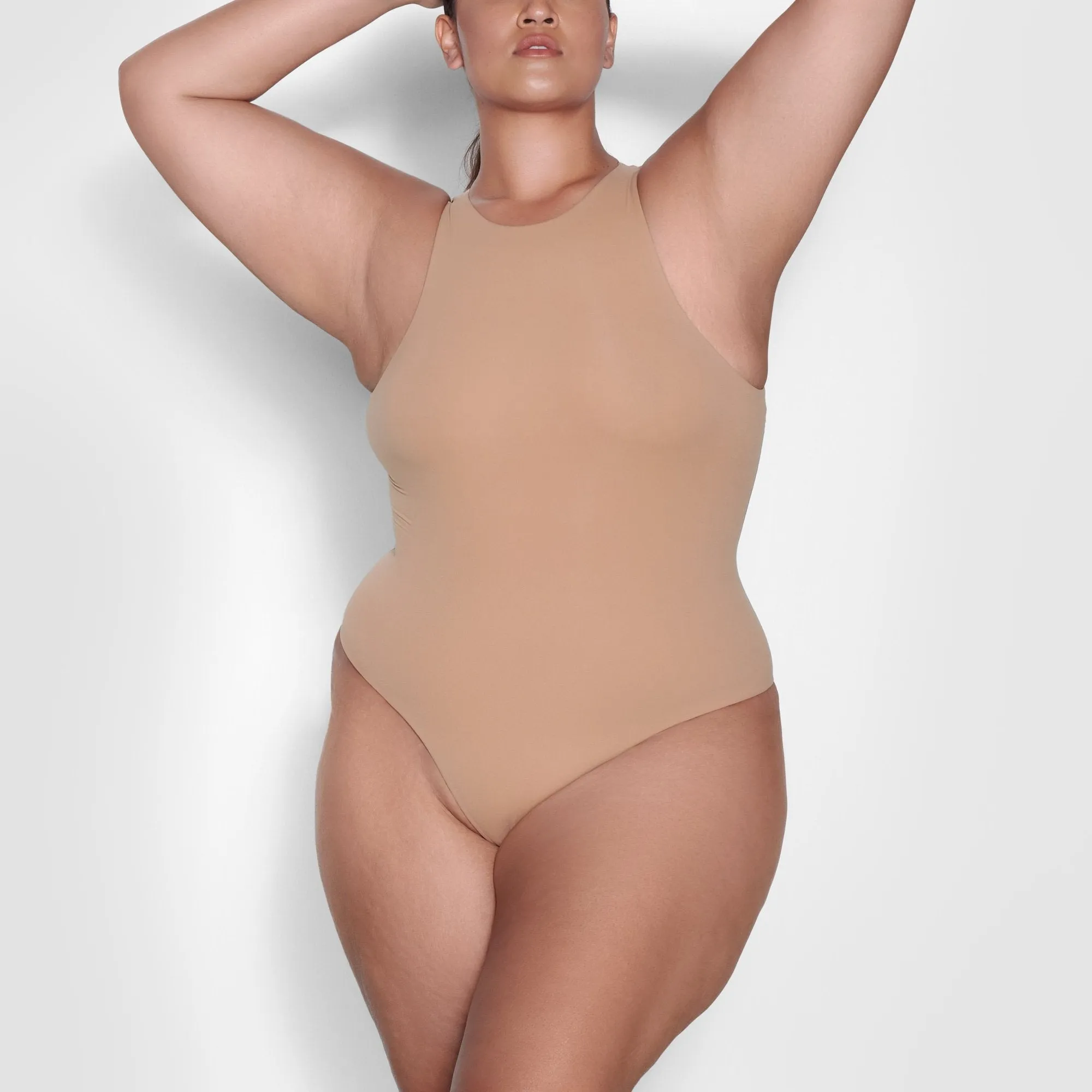 FITS EVERYBODY HIGH NECK BODYSUIT | OCHRE