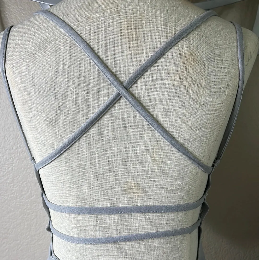 Fringe Platinum Crisscross Bodysuit
