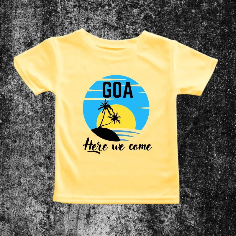 Goa Here We Come Vacation T-Shirts