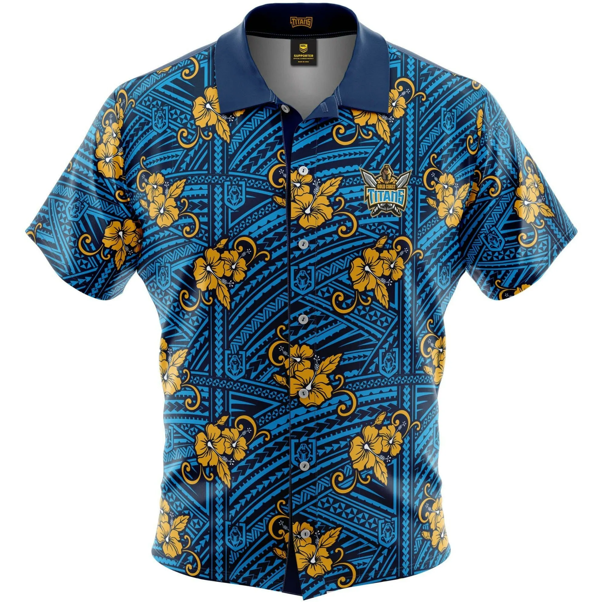 Gold Coast Titans Tribal Button Up Shirt