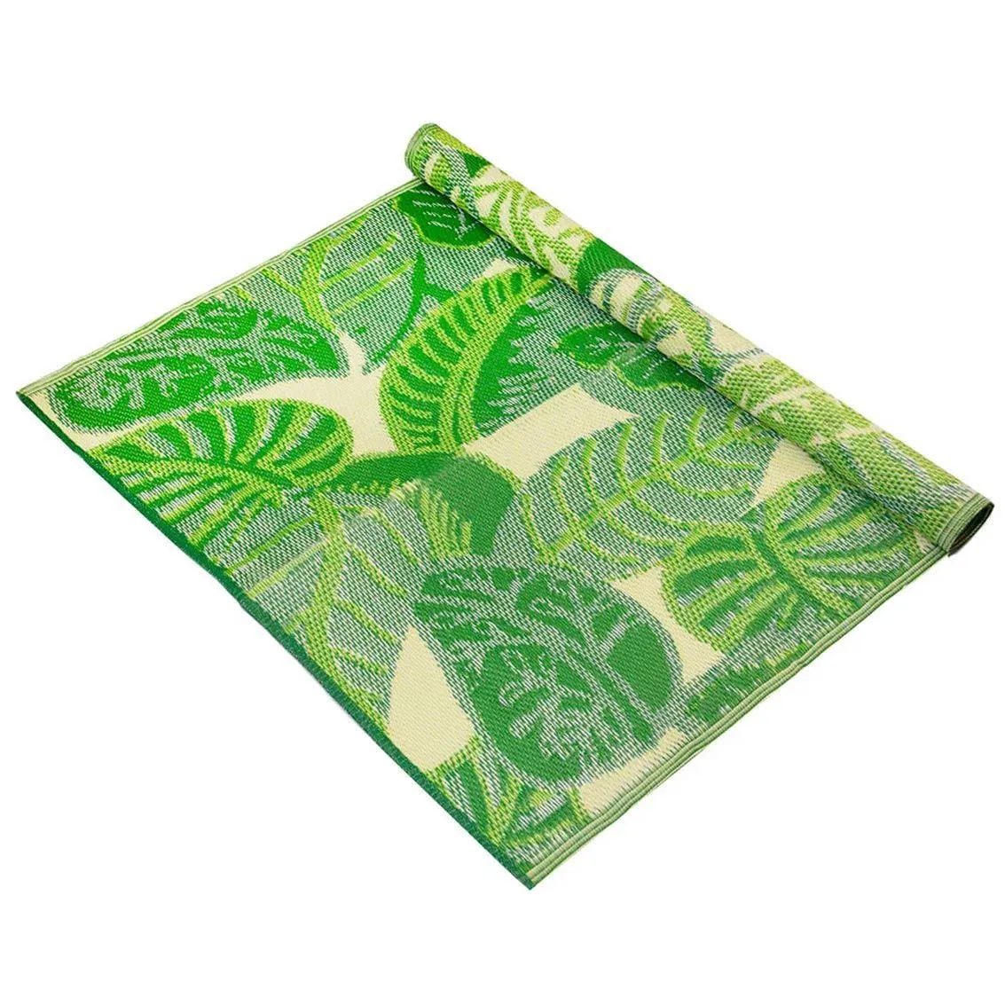 Green Tropical Outdoor Rug