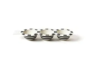 HAPPY EVERYTHING MINI BLACK STRIPE TRIO BOWL
