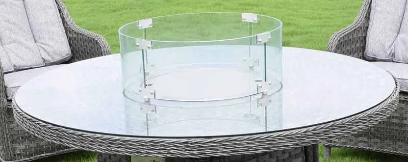 Hatherton 4 Seat Round Fire Pit Set