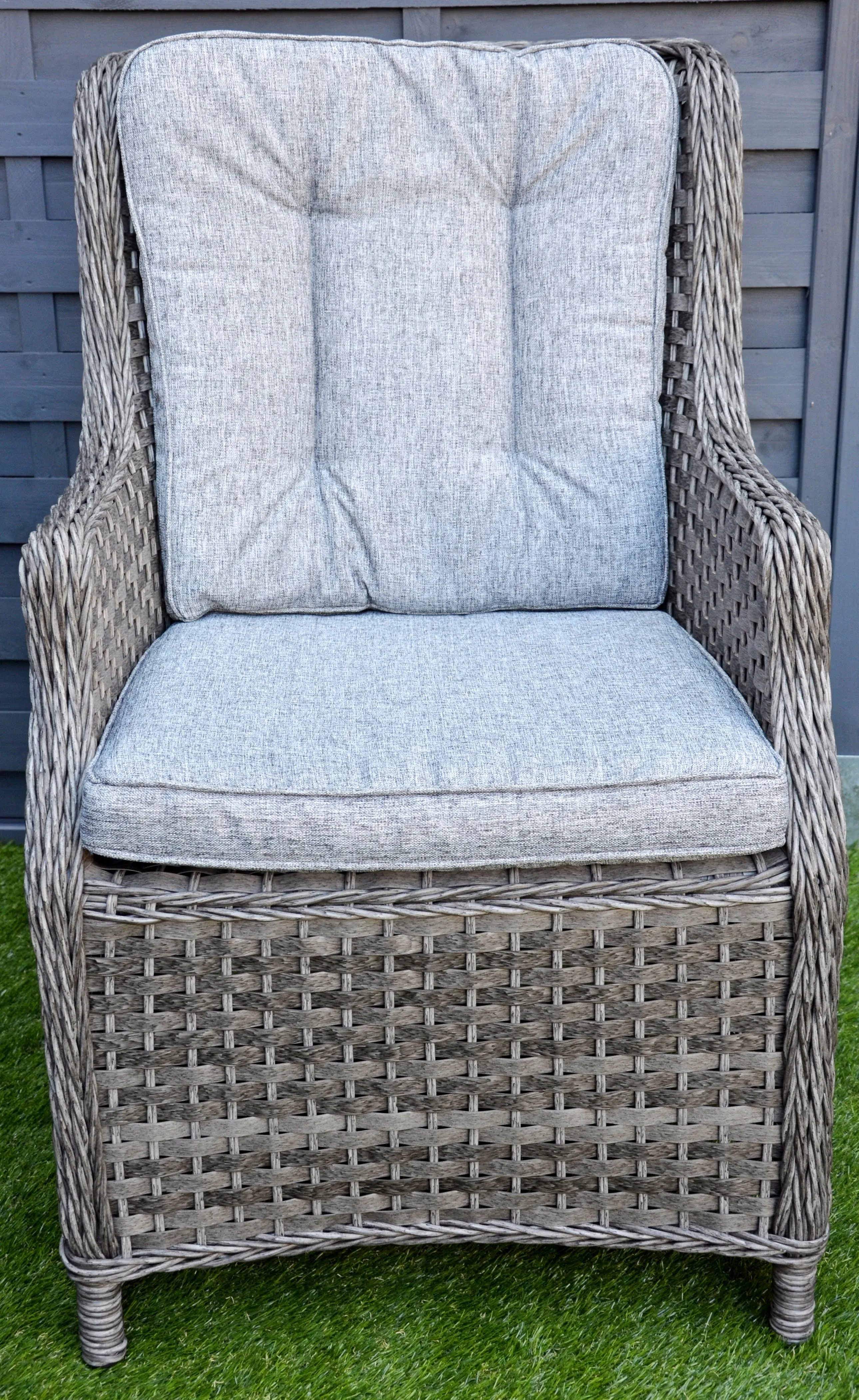 Hatherton Rattan- Bistro Set- Grey