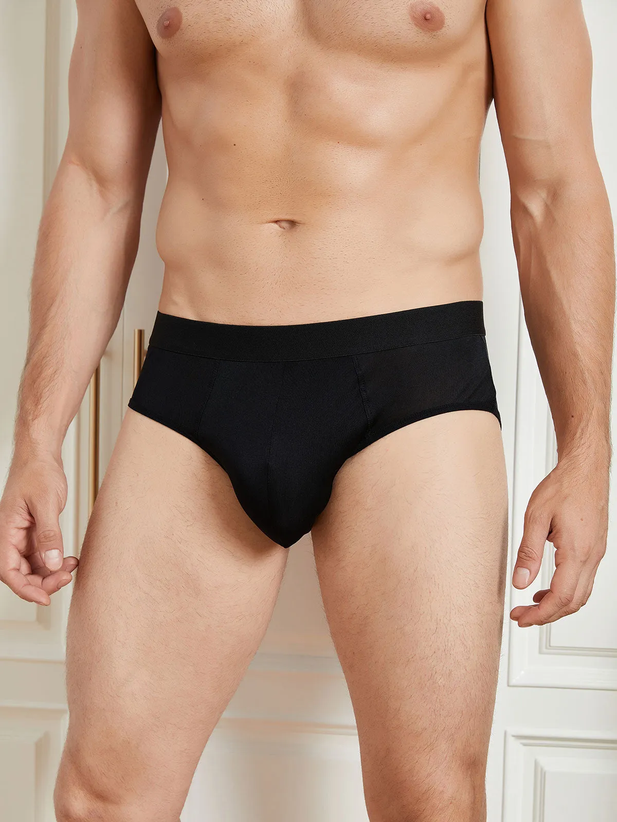 Heren Briefs Breathable Zijde Gebreid Ondergoed