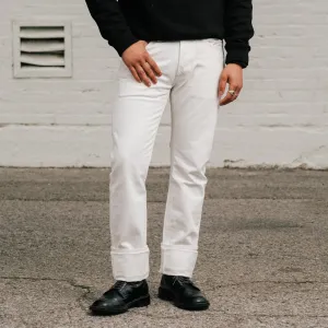 Iron Heart IH-555-WT 13.5oz Denim Super Slim Cut Jeans White