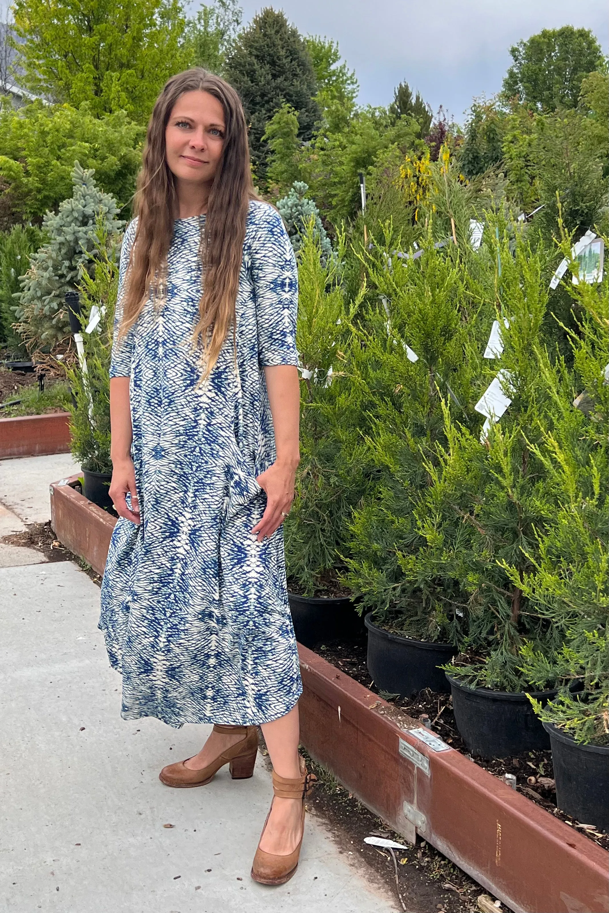 Jessi Dress Blue Kaleidoscope
