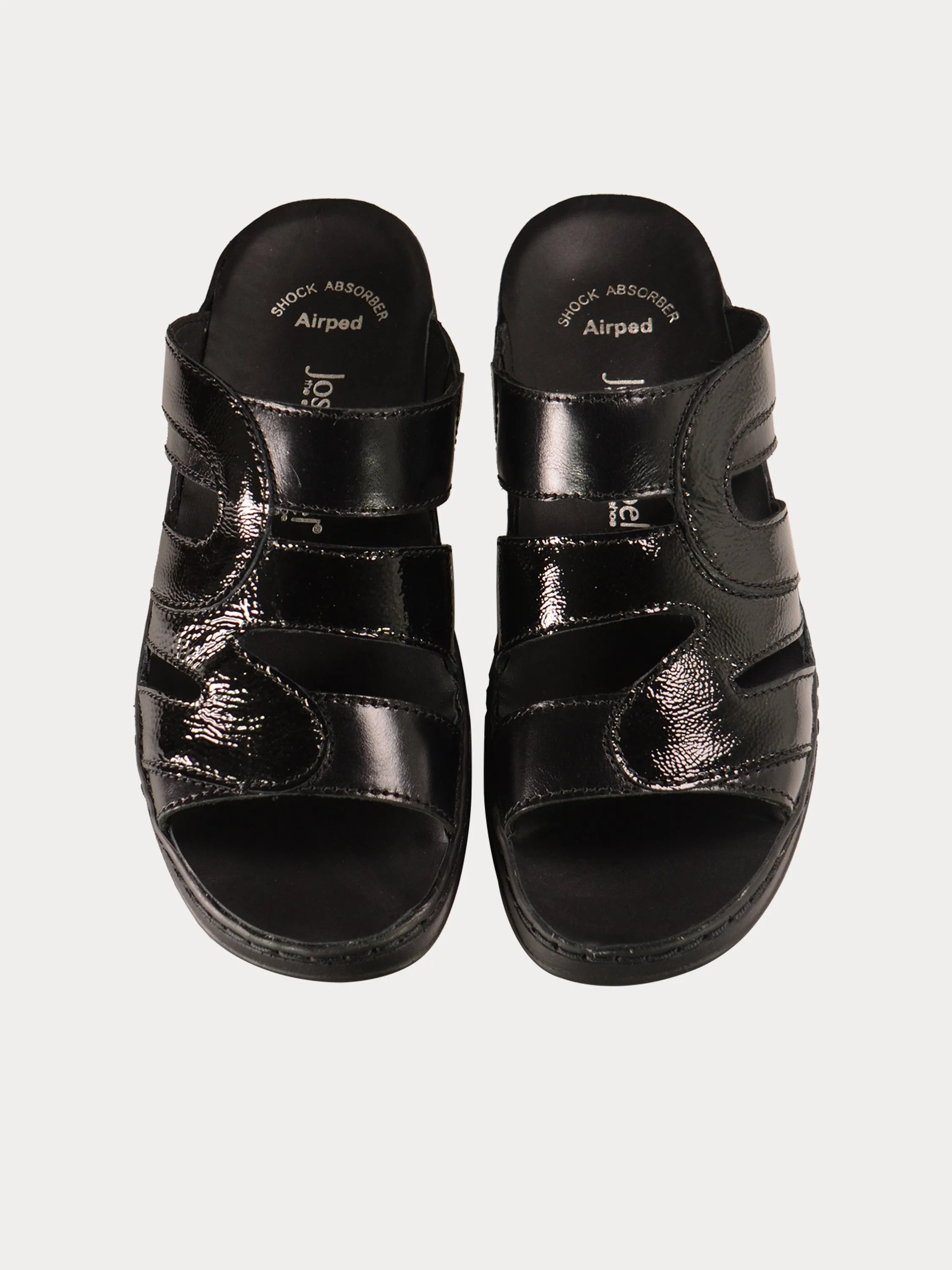 Josef Seibel Women Multi Patent Slider Sandals