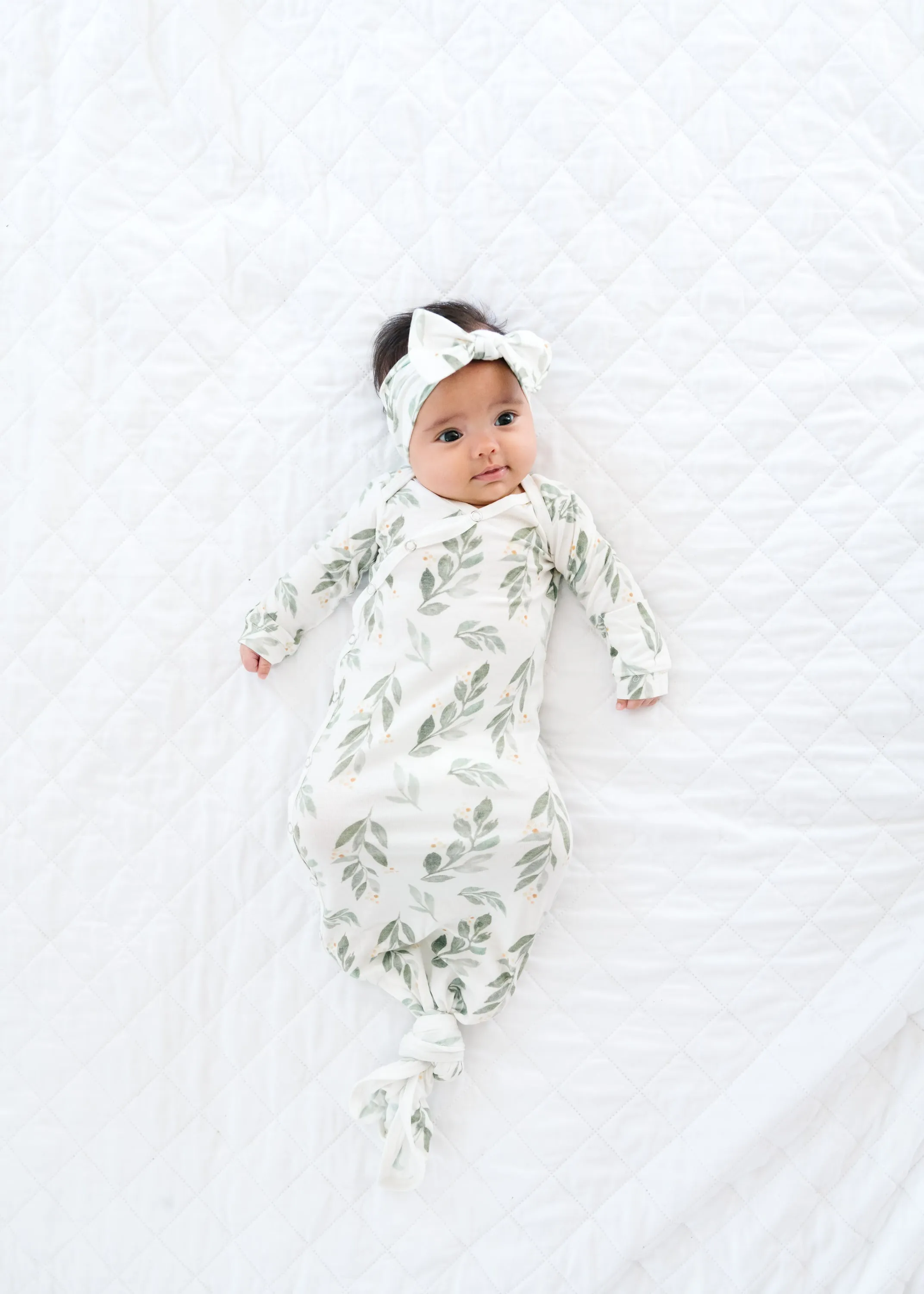 Knit Headband Bow - Fern