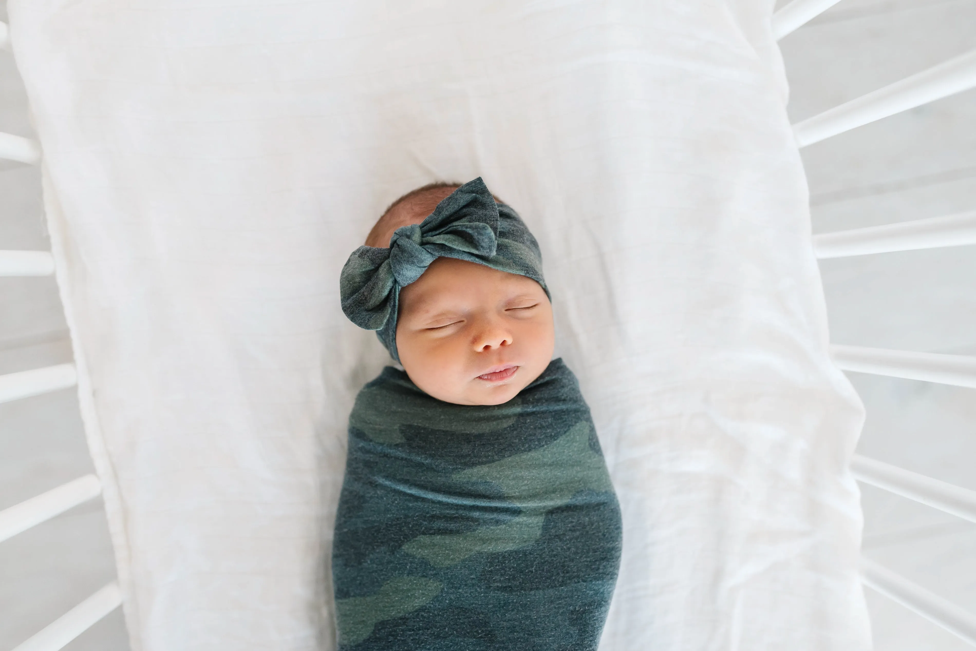Knit Headband Bow - Hunter