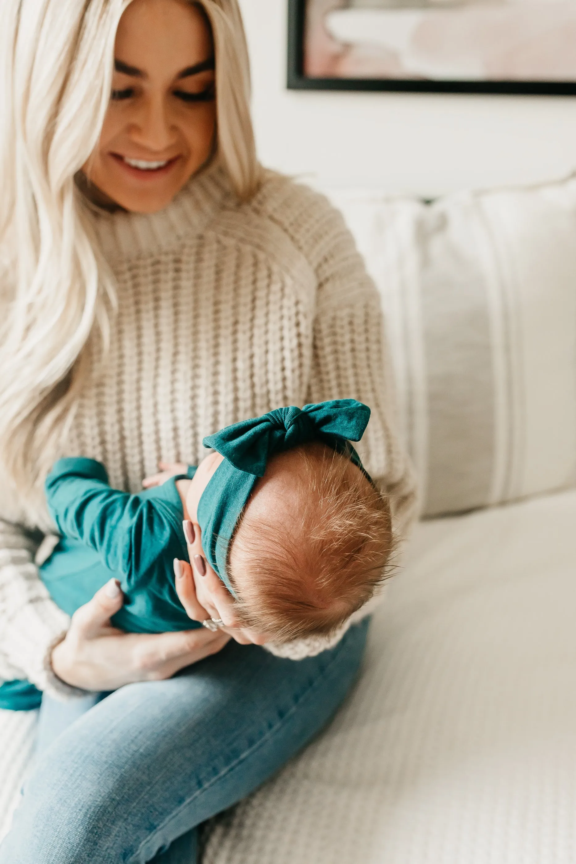 Knit Headband Bow - Jaspar