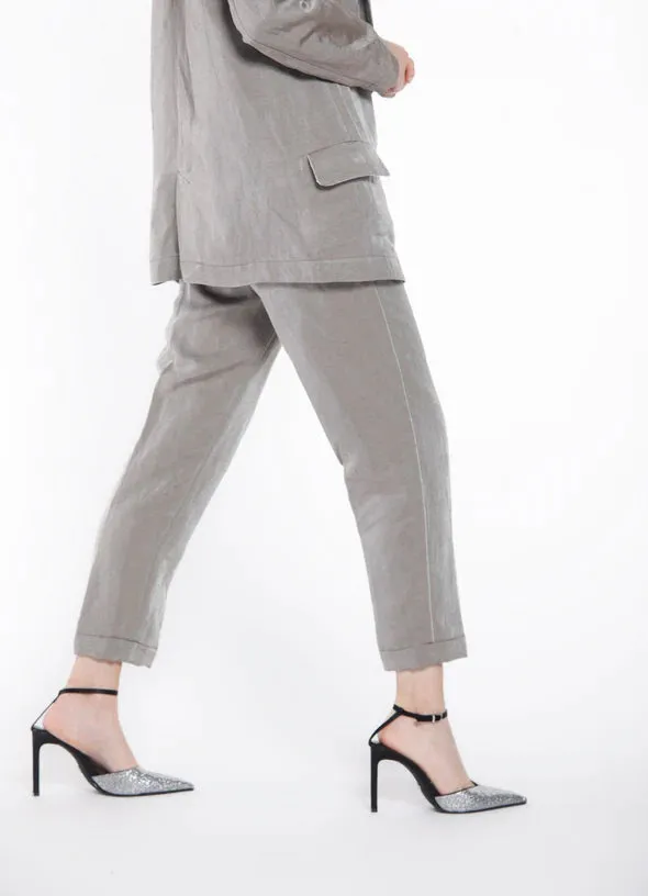 Linda Summer Chino Pants - Dark Brown