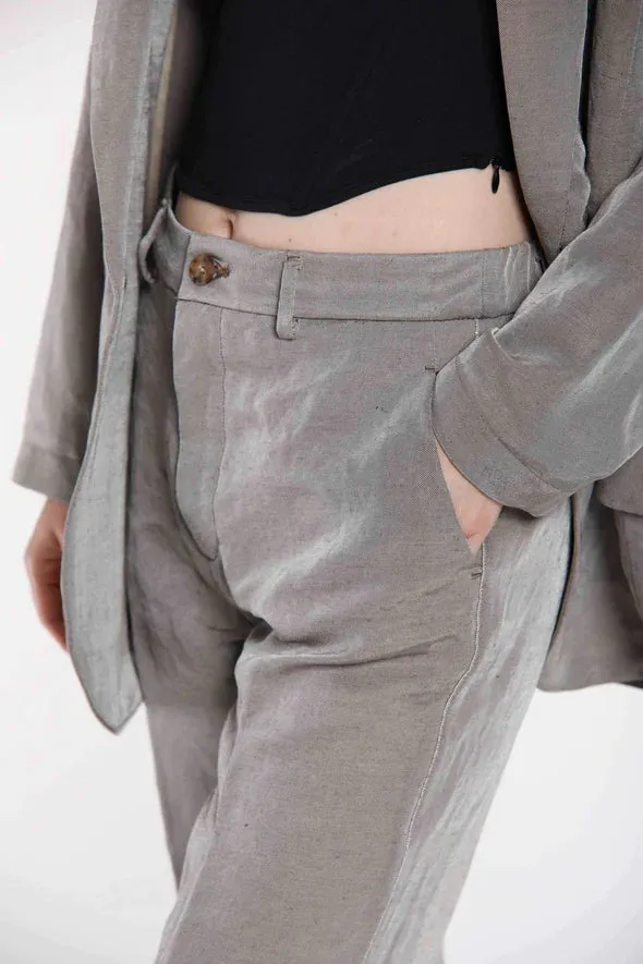 Linda Summer Chino Pants - Dark Brown