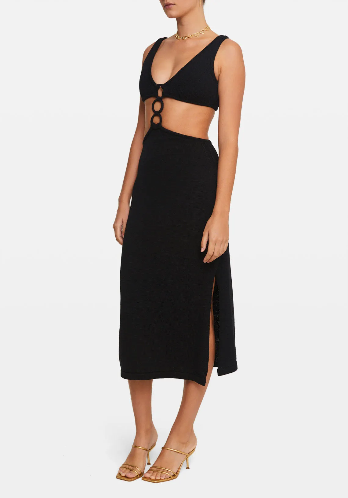 MERT KNIT DRESS BLACK
