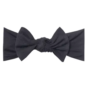 Midnight Knit Headband Bow